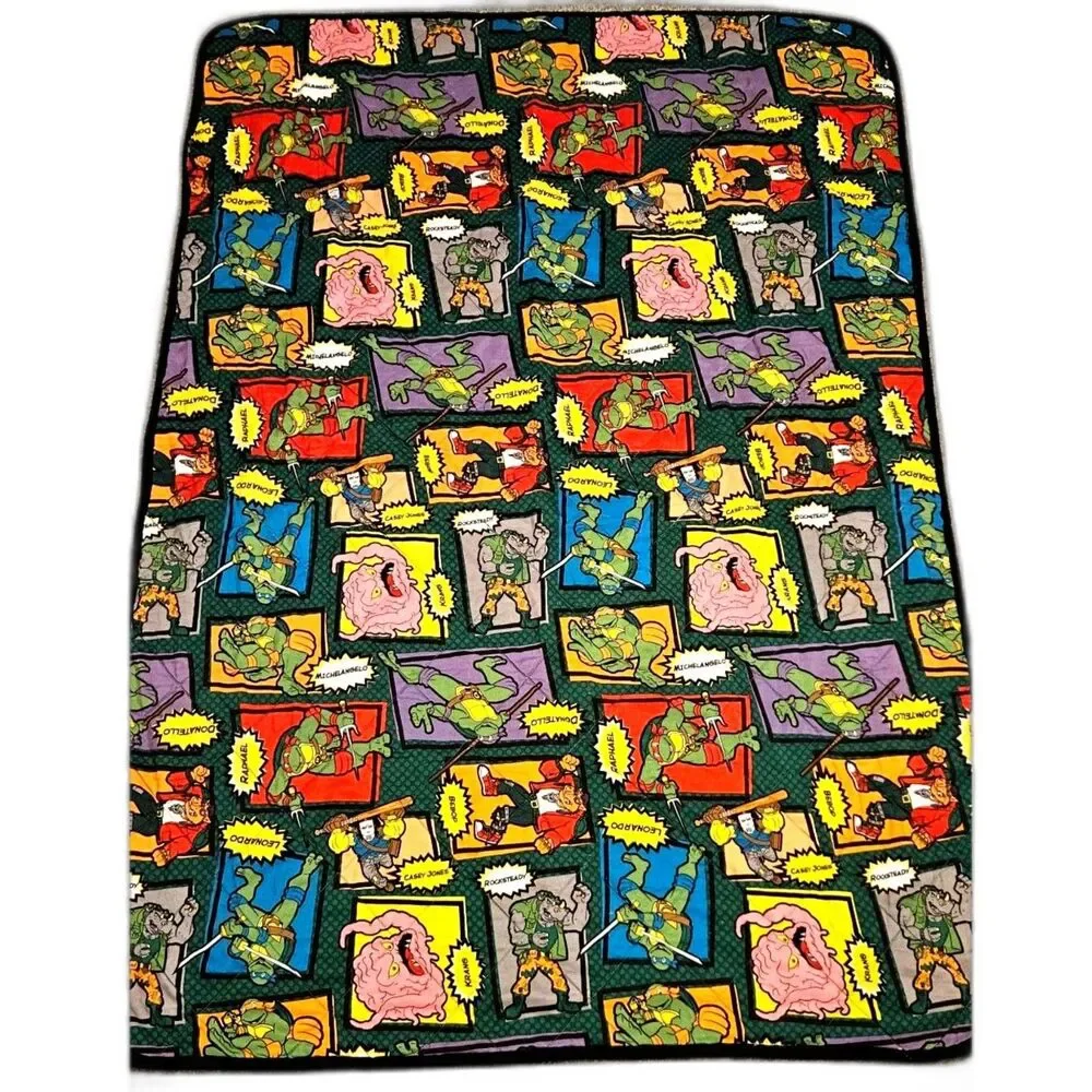 Teenage Mutant Ninja Turtles Nickelodeon Toddler Quilt & Fitted Sheet Set